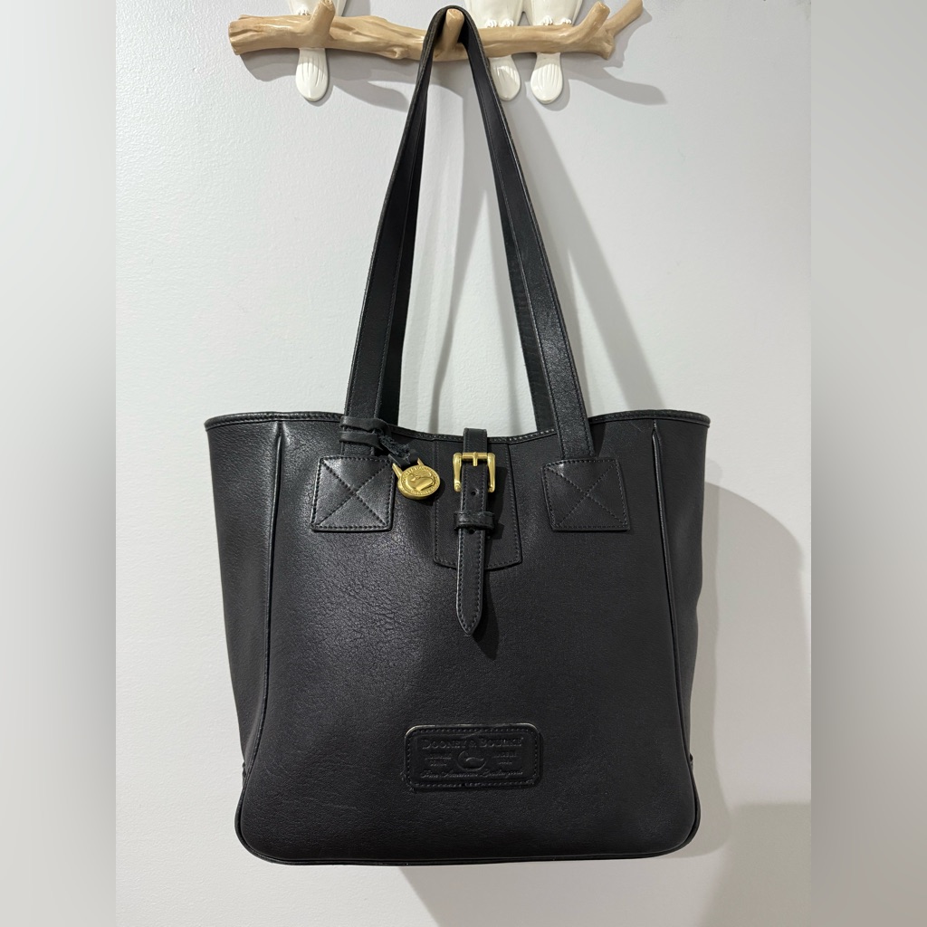 Dooney & Bourke Women's Large Shoulder Bag Tote Shopper Black Leather N